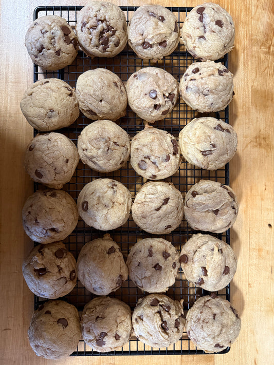 Brown Butter Chocolate Chip Sourdough Cookies
